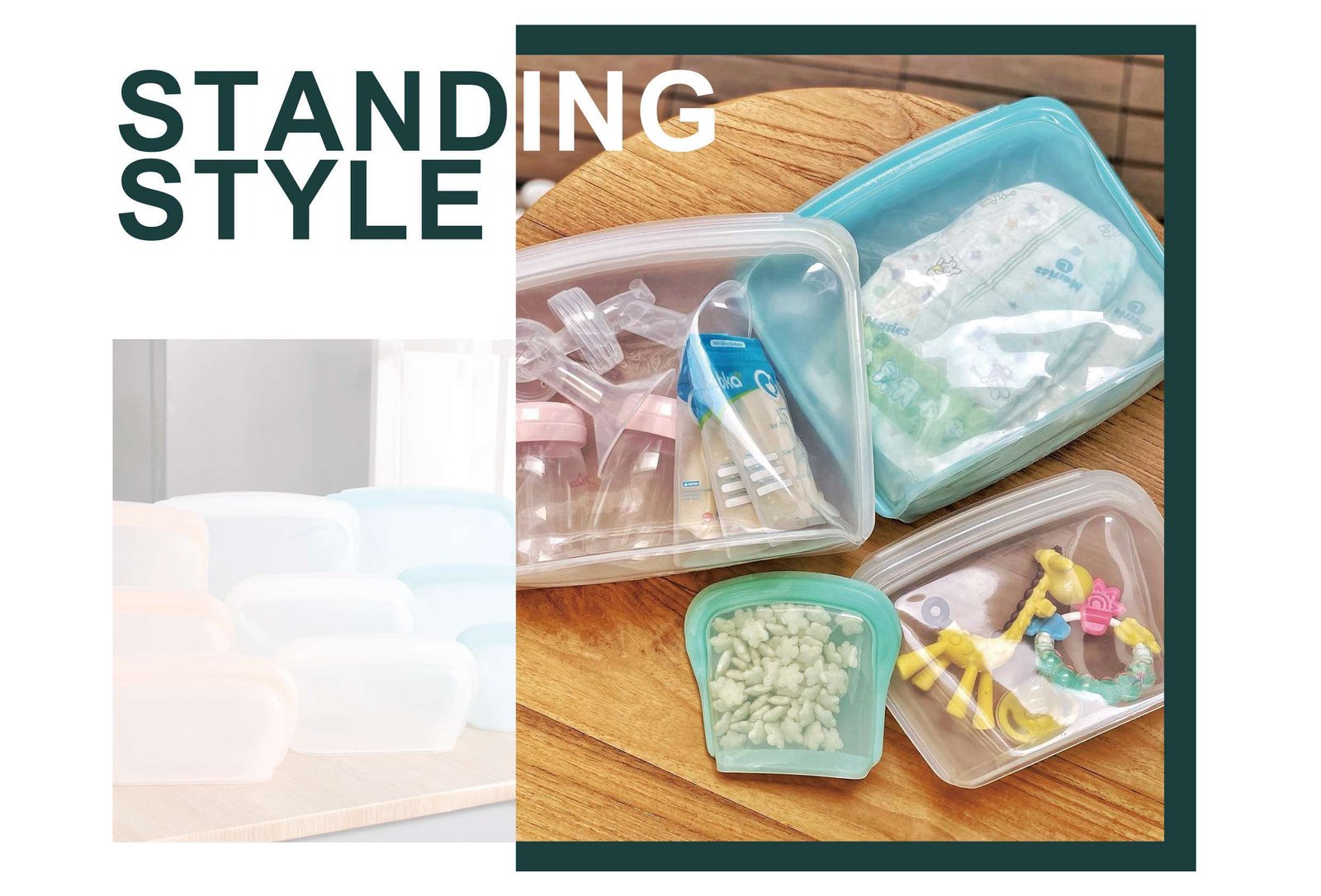 Standing Silicone Storage Bags
